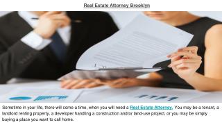 Real Estate Attorney Brooklyn