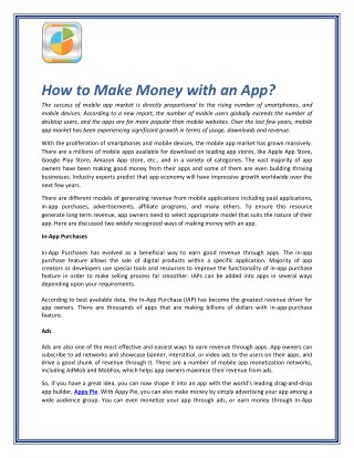 How to Make Money with an App?