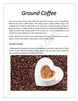 Ground Coffee