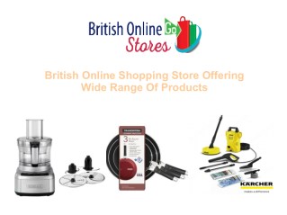 British Online Shopping Store Offering Wide Range Of Products