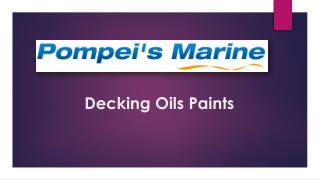 Decking Oils Paints