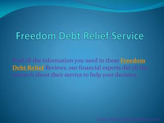 Freedom Debt Relief Reviews