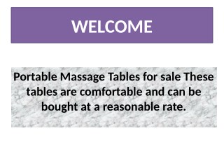 Portable Massage Tables for sale