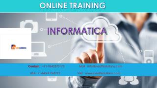 Informatica Online Training in USA, UK, Canada & India Syllabus