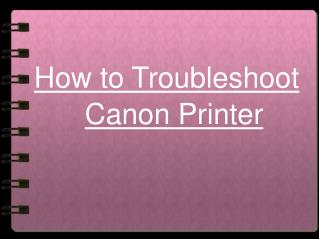 How to troubleshoot canon printer