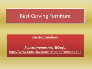 Best Carving Furniture