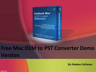 Demo Version OLM to PST Converter Free