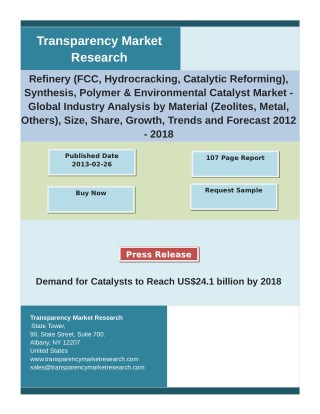 Refinery Market Analysis by Growth, Demand, Segments, Size and Forecast 2012 - 2018
