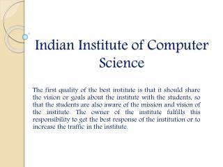 IICS Provides the multiple computers courses in Laxmi Nagar