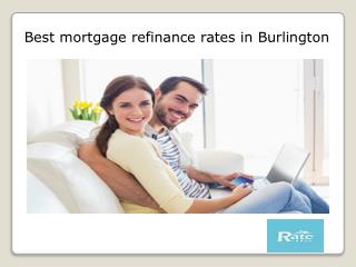 Best mortgage refinance rates in Burlington