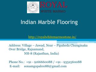 Indian marble flooring