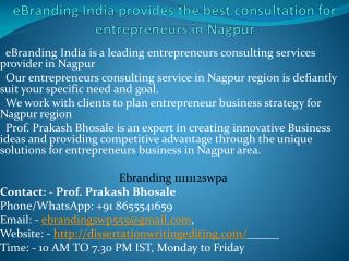 best consultation for entrepreneurs in Nagpur