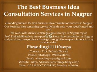 The Best Business Idea Consultation Services in Nagpur