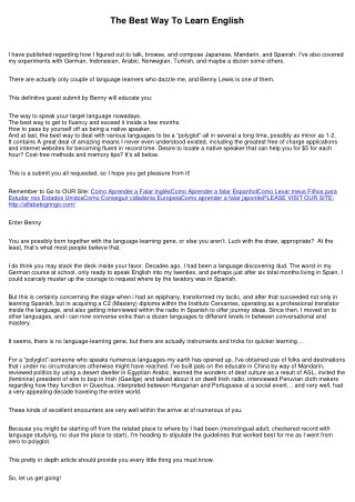 Rules for Learning Foreign Languages in Record Time - The Only Post You’ll Ever Need