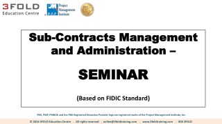Sub-Contracts Management and Administration