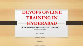 Devops Online Training Hyderabad