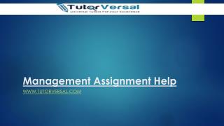 Management assignment help by Ph.D experts in Australia