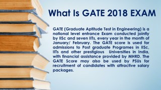 Purpose of GATE Exam