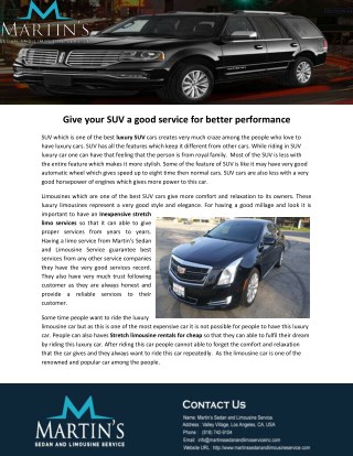 luxury sedan service