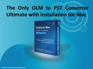 Software for OLM to PST Conversion