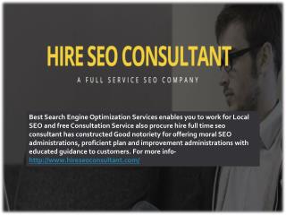 Hire full time seo consultant