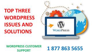 Top Three WordPress Issues and Solutions- By WordPress Support Team