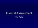 Internal Assessment