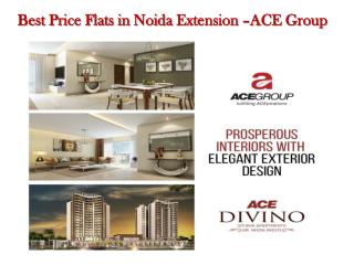 Best Price Flats in Noida Extension - ACE Group