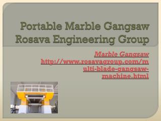 Portable Marble Gangsaw
