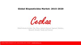 Global Biopesticides Market: 2015-2020