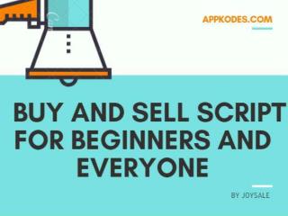 Buy and Sell Script for beginners and everyone