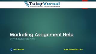 Marketing Assignment Help in Australia - Tutorversal