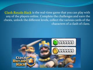 PPT - CLASH ROYALE HACK FREE GEMS, GOLDS PowerPoint ... - 