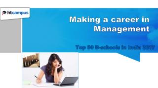 Making a Career in Management