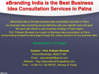 58 eBranding India is the Best Business Idea Consultation Services in Patna