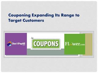 Couponing Expanding Its Range to Target Customers