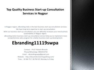 Top Quality Business Start-up Consultation Services in Nagpur