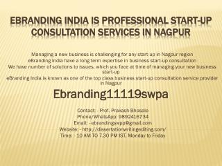 eBranding India is Professional Start-up Consultation Services in Nagpur