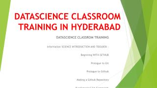 Data Science classroom Training in hyderabad