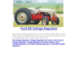 Ford 8N Voltage Regulator