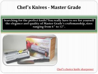 Chef's Knives - Master Grade