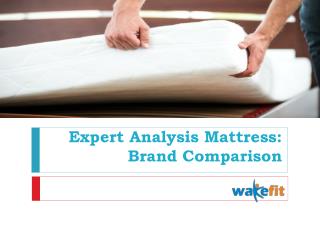 Expert Analysis Mattress Brand Comparison