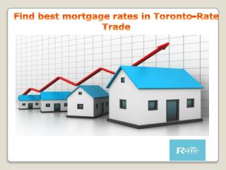 Find best mortgage rates in Toronto