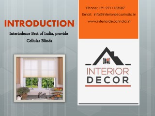 Distinctive Varieties of Cellular Blinds