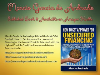 Marcio Garcia de Andrade - Published Book & Available on Amazon Kindle