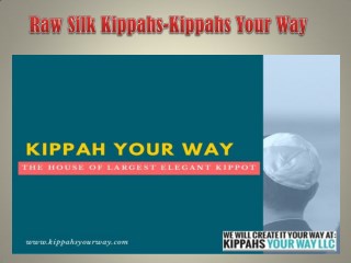 Raw Silk Kippahs-Kippahs Your Way