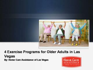 4 Exercise Programs for Older Adults in Las Vegas