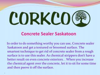 Concrete Sealer Saskatoon