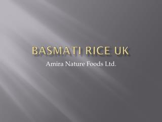 Basmati Rice UK