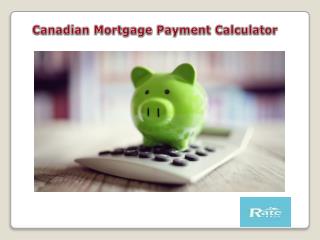 Canadian Mortgage Payment Calculator